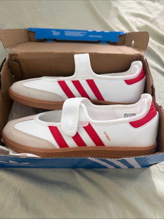 adidas Shoes - adidas Samba Sneakers - White & Red